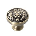 thumbnail image 3 of 1pc Cabinet Handle Lion Head Wardrobe Knob Drawer Pull Handle Furniture Knob, 3 of 9