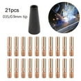 thumbnail image 2 of 21Pcsgasless Flux Nozzle Tip Fit Easy-Flux 125 Amp Welder 56355 56359 35, 2 of 9