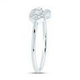 thumbnail image 3 of 10kt White Gold 1/6 Cttw Diamond Fashion Paper Clip Wedding Engagement Anniversary Ring, Women Size: 5-9, 3 of 4