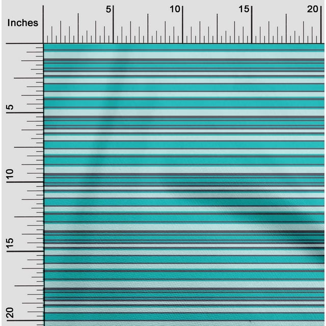 oneOone Georgette Viscose Fabric Horizontal Stripe Fabric Prints By Yard 42 Inch Wide