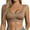 Brown, variant on Cotton Bras for Women,Seamless Wireless Yoga Running Bra,V Neck Push Up Ribbed Sports Lingerie Sizes S-3XL