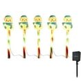 thumbnail image 2 of Eespoir Christmas Solar Ground Lights, 5 Pack Christmas Decorations Outside, Solar Lighted Santa Claus,Snowman with Garden Stakes, Yard Decor for Xmas Party, Holiday(A), 2 of 6