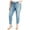 Blue - blue, variant on Womens Frayed Skinny Fit Jeans, Blue, 25