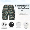 thumbnail image 3 of Fotbe UAE Travel1 1 Men’s Swim Trunks Quick Dry Swim Shorts Board Shorts with Mesh Lining-Large, 3 of 9