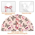 thumbnail image 4 of Lsque Beautiful Butterflies and Hearts Print Christmas Tree Skirt, Tree Skirt with Ties or Velcro, Perfect for Holiday Decorations, Halloween, and New Year-36", 4 of 7