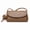 Brown, variant on Mini Flap Crossbody Bag with Elephant Charm, Small Top-Handle Purse for Women, Yellow