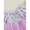 thumbnail image 5 of hirigin Baby Girls Autumn A-line Dress Long Sleeve Floral/Butterfly Print Tulle Patchwork Dress, 5 of 8