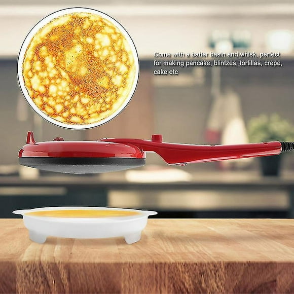 700w Electric Non-stick Crepe Pizza Pancake Omelette Maker Kitchen Baking Pan Qinhai