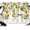 Yellow, Green, White, variant on 7x5ft Photo Backdrop, Hanging Floral Soft Polyester Backdrop Curtains Photography Backdrops, Spring Botanical Sunflower Green Leaves Brushed Background for Photoshoots Studio Video Portrait Parties