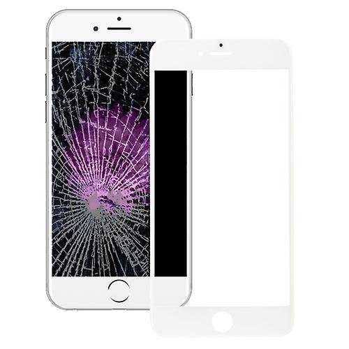(White)Front Screen Outer Glass Lens with Front LCD Screen Bezel Frame & OCA Optically Clear Adhesive for iPhone 6s Plus