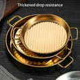 thumbnail image 3 of 3pcs Metal Food Platters Rustproof Serving Dishes for Bakeries Cafes Home Use, 3 of 13