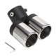 thumbnail image 1 of Punta De Escape, Tubo De Escape De Boca Redonda De Acero Inoxidable Universal Para Accesorios De Automóviles ANGGREK Otros, 1 of 8