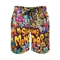 thumbnail image 2 of My Singing Monsters Men's Swim Trunks Board Shorts Drawstring Elastic Waist Quick Dry Swimsuits Beach Shorts with Pockets S, 2 of 8