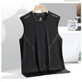 thumbnail image 5 of Men's Ice Silk Sleeveless Tank Top - Mesh Athletic Vest - Quick-Drying - Loose Fit - Oversized Sizes - Summer Casual & Workout, 5 of 5
