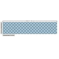 thumbnail image 2 of Floral Fabric by the Yard, Symmetric Repetitive Pattern with Floral Motif Illustration, Decorative Upholstery Fabric for Sofas and Home Accents, Slate Blue and White by Ambesonne, 2 of 4