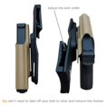 thumbnail image 2 of Glock 19 Holster OWB Kydex Holster For Glock 19 19x Glock 23 25 32 Glock 17 22 31 Glock 26 27 33 45 (Gen1-5) Gu/n Holsters (Tan, Right Hand), 2 of 7