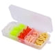 thumbnail image 1 of Cebo blando de pesca, T0040 100 piezas de silicona 5 señuelos de pesca de gusanos Señuelos de pesca blandos Ultra sensibles, 1 of 8