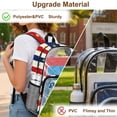 thumbnail image 5 of FKELYI 17 Inch Clear Backpacks for Kids School Bookbag USA 250th Anniversary Star Print Lightweight Transprent Schoolbag for Elementary Student Daypack Rucksack, 5 of 7