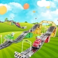 thumbnail image 4 of PicassoTiles Race Track Magnetic Tiles for Kids – 62PCS STEM Construction Building Blocks Toy Set with 2 Racing Cars and 2 Character Figures, 4 of 7