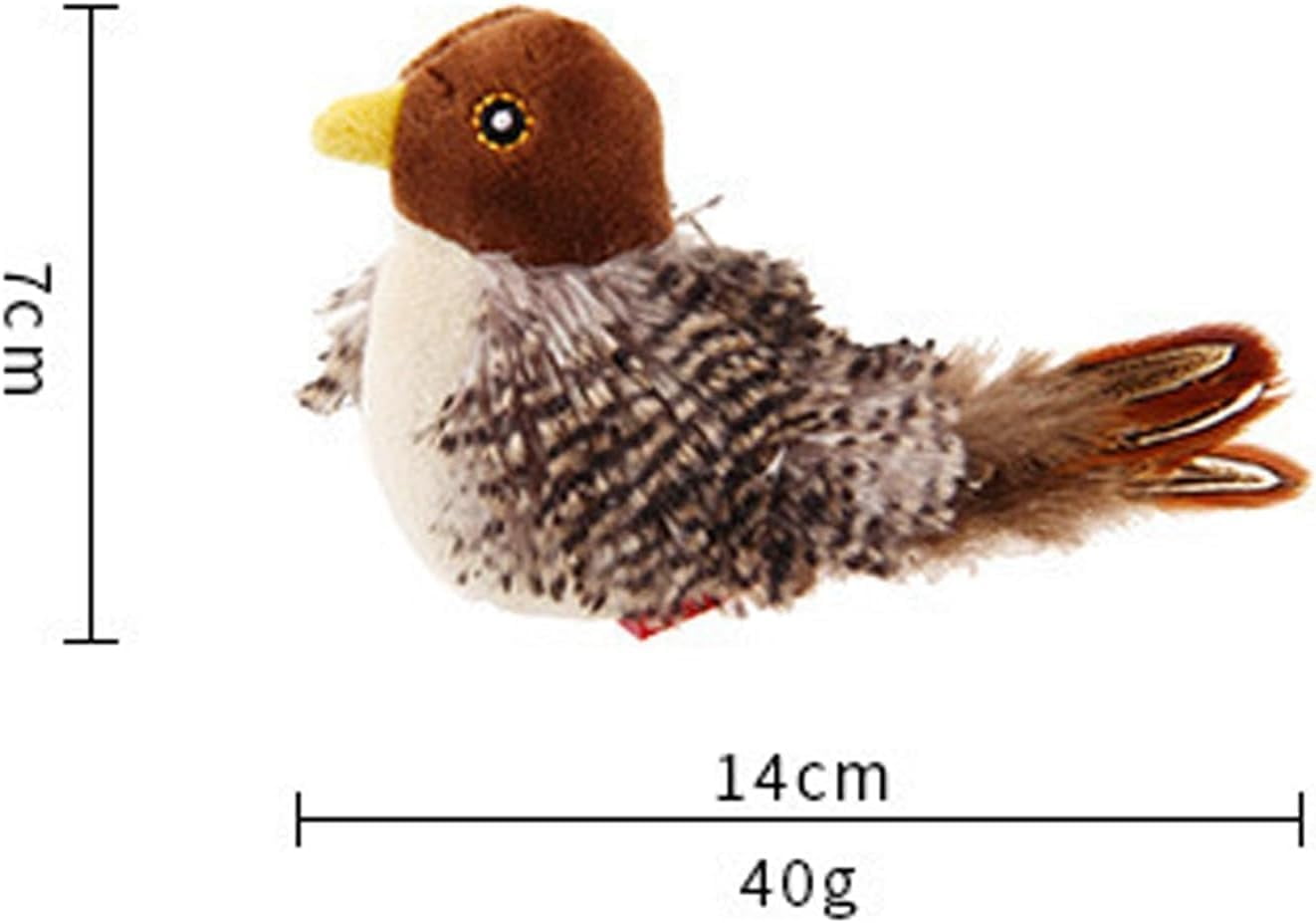Celery Pets Cat Toy, Celery Pets Chirping Bird, Interactive Chirping Bird Cat,Celery Pets Simulated Chirping Bird,Cat Toys Rechargeable Flapping Bird Sparrow