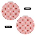 thumbnail image 2 of Uemuo Strawberries Print Compact Portable Pocket Makeup Mirror - Leather Cover, Elegant Travel Cosmetic Mirror for Purse, Pocket, and Handbag-Round Shape, 2 of 9