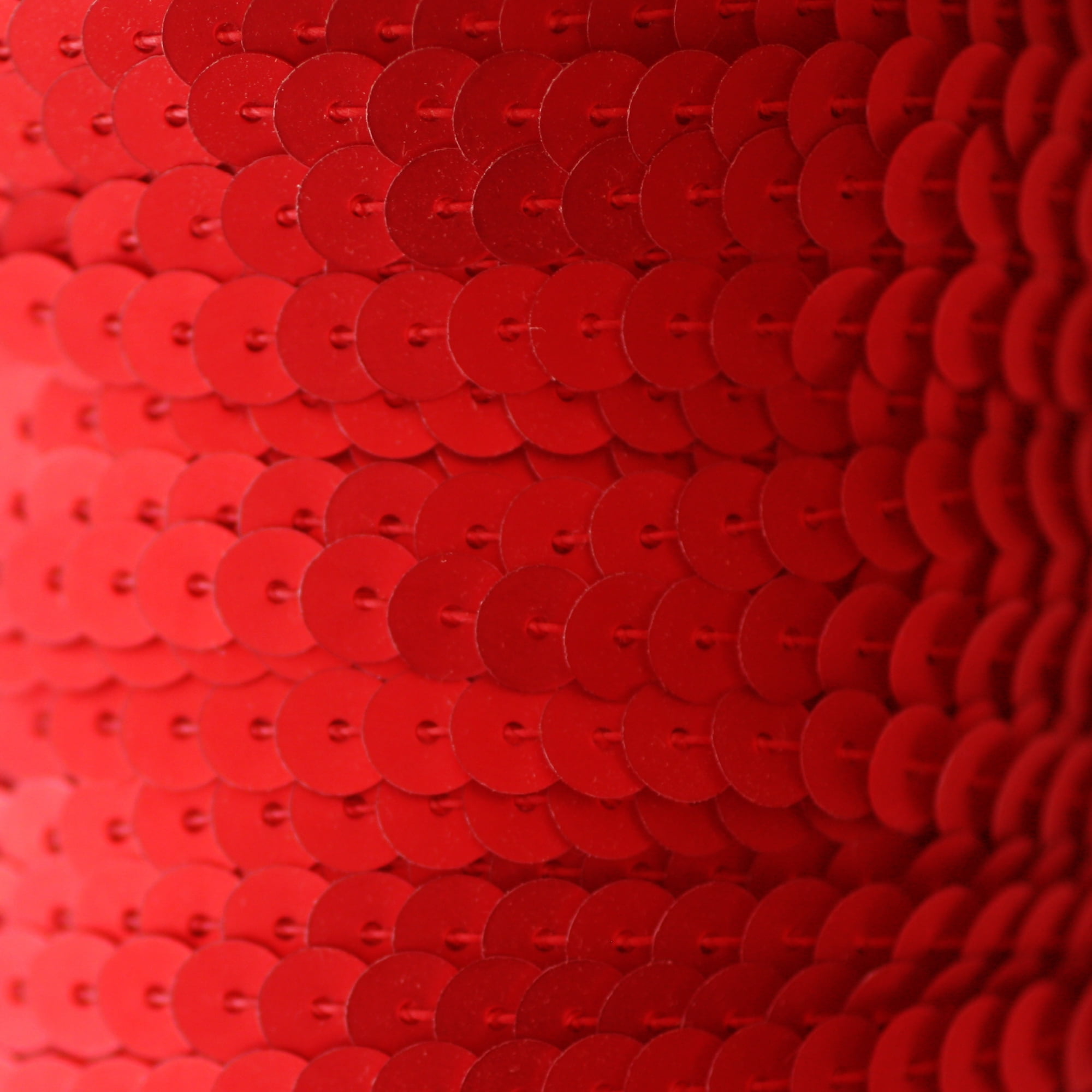 Red Sequin Trim 6mm Center Stitched Matte Silk Frost Made in USA