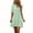 Green Striped Dress, variant on Women's Gingham Plaid / Striped Mini Dress Collared V Neck Short Sleeve Casual Loose A Line Dress Tiered Ruffle Summer Vacation Sundress Red