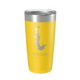 thumbnail image 1 of Fyre Lake Map Tumbler Travel Mug Insulated Laser Engraved Coffee Cup Illinois 20 oz Yellow, 1 of 1