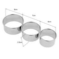thumbnail image 4 of Round 3pcs Stainless Steel Dumplings Wrappers Maker Molds Small Medium Laege Round Shape Cut Mould, 4 of 8
