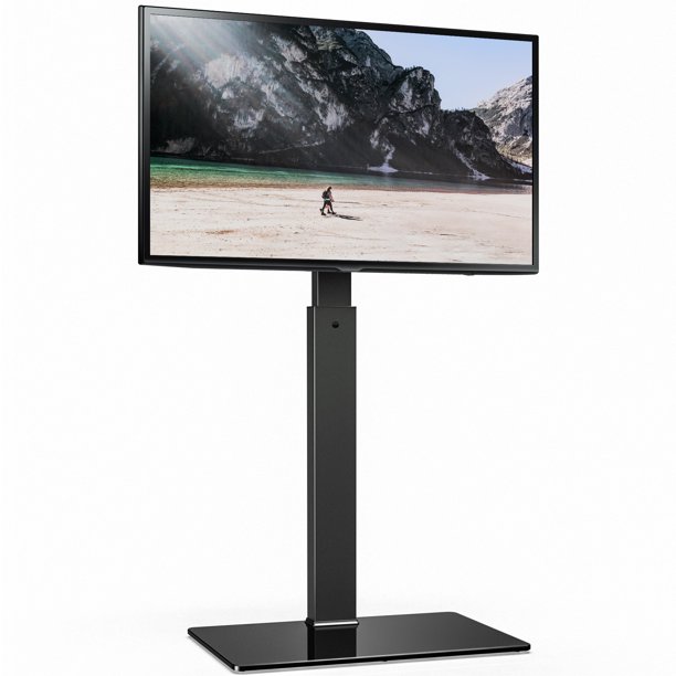 FITUEYES Universal TV Stand Base with Swivel Mount Height Adjustable