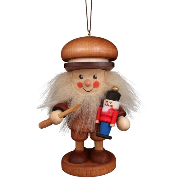 Alexander Taron 4" Brown and White Christian Ulbricht Nutcracker Maker Ornament Decoration