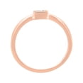 thumbnail image 4 of 14K Rose Gold Plated .925 Sterling Silver 1/20 cttw Miracle Set Diamond Promise Ring (J-K Color, I1-I2 Clarity) - Size 8, 4 of 8