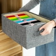 thumbnail image 2 of Clothing Storage Boxes No Smell Polyester Fabric Storage Baskets, 2 of 8