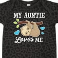 thumbnail image 4 of Inktastic My Auntie Loves Me with Sloth and Hearts Boys or Girls Baby Bodysuit, 4 of 5