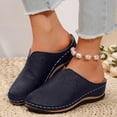 thumbnail image 2 of YLYL Women Wedge Clogs Closed Toe Arch Support Comfortable Casual Slip on Backless Mules Shoes, 2 of 8