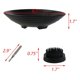 thumbnail image 2 of 2X Kit de Jarrón Ikebana, Cuenco Ikebana de Cerámica y Flor de Metal Kenzan, con Herramienta para Enderezar Agujas, Color Negro, 2 of 5