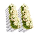 thumbnail image 4 of Plantas de flores, valla de piquete artificial, decoración de maceta, adorno falso para la esquina de la pared de la mesa, champán 2 piezas Methold HA9026-02B, 4 of 6