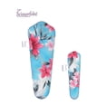 thumbnail image 2 of SCISSORFOBZ Designer Scissors Sheaths Shears Protective Covers-2 pcs Large & Small Size Value Pack - Turquoise Tropical Flowers Design-#2-207, 2 of 5