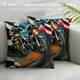thumbnail image 3 of Orinice Checkered Flag Graphic Decorative Cushion Throw Pillow Cover for Home Sofa - Short Plush Soft and Durable 1PC 22x22in, 3 of 5