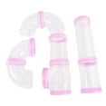 thumbnail image 2 of Juego de 8 tubos para hámster, túneles , tubos externos para accesorios de jaula Rosa Yuyangstore Tubos de hámster, 2 of 8