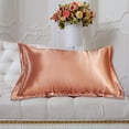 thumbnail image 6 of Ongmies Pillow Case Clearance Solid Color Faux Silk Pillowcase Silk No Zipper Envelope Pillow Pillow Cover Room Decor on Sale A, 6 of 7