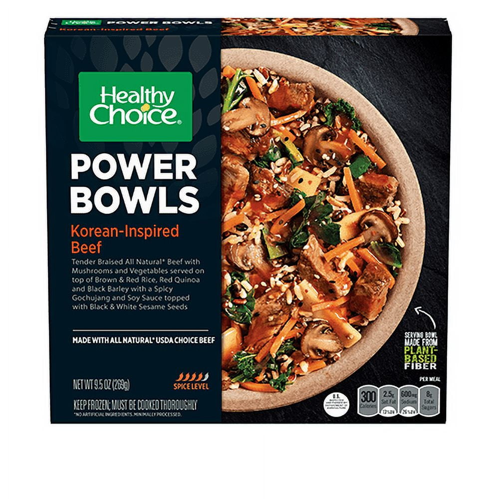 Case of 8, Healthy Choice, Power Bowls Korean-Inspired Beef, 9.5 ounce