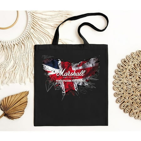 vintage New Bag Marshall Amp Union Jack - Power  Passion Tote Bag Funny S to -TH18820