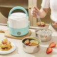 thumbnail image 3 of Rice Cooker Compact Portable Durable Lightweight Tear Resistant Good Sealing Stainless Steel Mini Kitchen Kids Rice Cooker For Children, 3 of 5