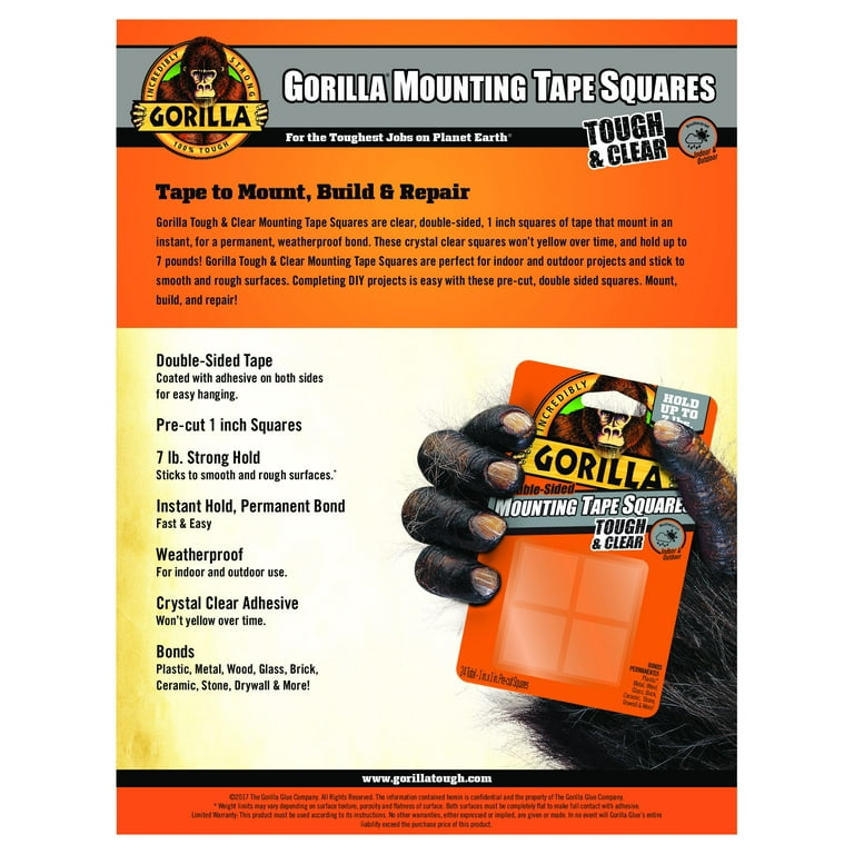 Buy Gorilla Glue Mounting Squares Clear