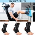 thumbnail image 3 of Sonducket Soporte de tobillo cinturón auxiliar ajustable voleibol Brace protección de compresión Protector pie envoltura hombres mujeres para Ropa Deportiva, Zapatos L, 3 of 6