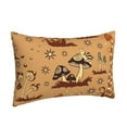 thumbnail image 2 of Bingfone Brown Mushrooms Standard Size Pillowcase, Long Staple Pure Cotton Envelope Closure Pillow Cover(without pillow core),16"X24", 2 of 9