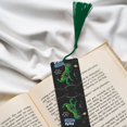 thumbnail image 6 of Kdxio Space Dino Cartoon Black Print Metal Tassel Bookmarks,Perfect Gift for Art Lovers and Bookworms Metal Bookmarks for Women, 6 of 8