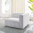thumbnail image 2 of Sofa Corner Chair, Fabric, Ivory White, Modern Contemporary Urban Design, Living Lounge Room Hotel Lobby Hospitality, 2 of 8