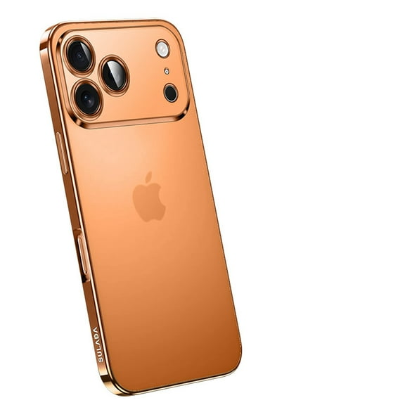 Dteck Clear Case for iPhone 17 Pro Max,Shockproof TPU Case Lens Protection Slim Back Cover for iPhone 17 Pro Max, Orange